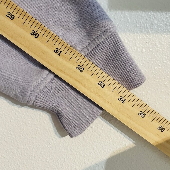 NWT Roots Original Relaxed Full Zip Hoodie Jacket Purple Lounge Organic Cotton M - Picture 8 of 8